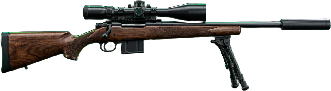Carabine .308 configurée en 3D